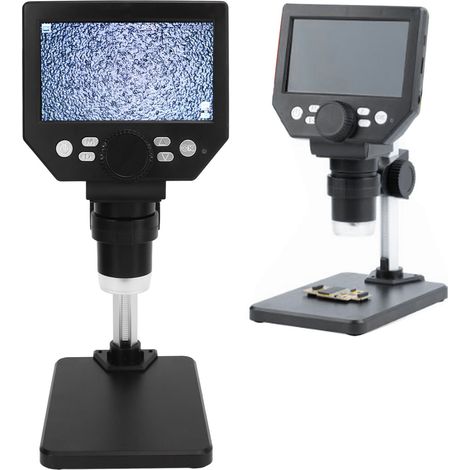 Microscope numérique haute définition G1000 avec écran de 4,3 pouces, réparation de téléphones portables, microscope à grossissement 1000x, microscope électronique (1/5)