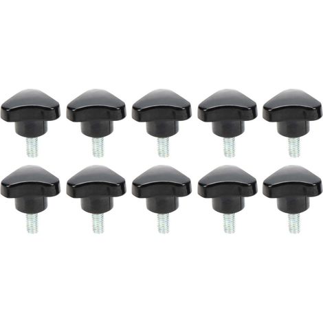 10 Vis à main triangulaires réglables en acier inoxydable, écrous à molette pour tour perceuse (1/5)