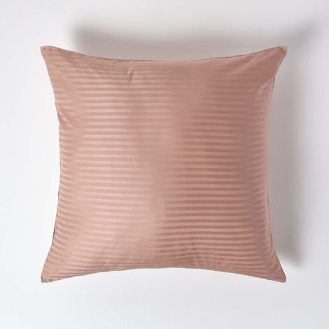 HOMESCAPES Taupe Beige Continental Egyptian Cotton Pillowcase 330 Thread Count, 80 x 80 cm - Taupe Beige