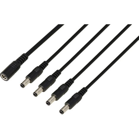 TRU COMPONENTS TC-13232712 DC-Steckverbinder Buchse - Stecker 5.5 mm 2.1 mm   41.2 cm 1 St. (1/5)