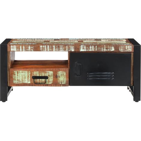 Maison Exclusive - Couchtisch 100x50x41 cm Altholz Massiv (1/5)
