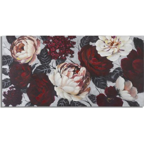 Toile Peinture Déco "Flower" 76x150cm Multicolore (1/5)