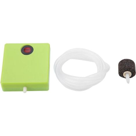 Pompe à air pour aquarium, mini pompe d'aération d'oxygène d'eau avec pierre pour le transport de l'isolation pendant l'élevage (1/5)