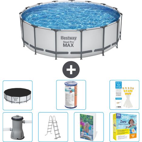 Bestway Steel Pro MAX Rund - 488x122 cm - 8-teilig S572