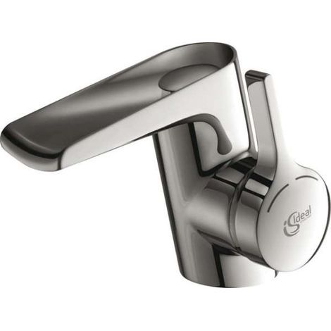 Ideal Standard Melange Waschtischarmatur B8630AA offener Wasserfall-Auslauf, mit Ablaufgarnitur, verchromt (1/8)