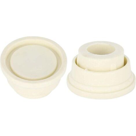 Protectores de goma para escaleras de piscina, juego de dos protectores blancos para escaleras de piscina…