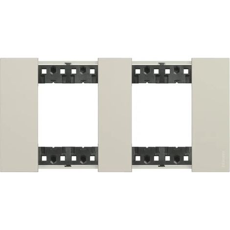 Placca Bticino ka4802m2k tecnopolimero IP20 (1/3)