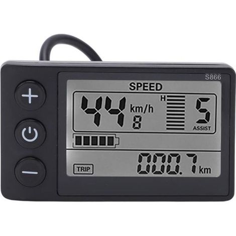 Écran LCD - GOTOTOP - S866 - Rétroéclairage - Compatible 24V 36V 48V - Panneau de commande (1/4)