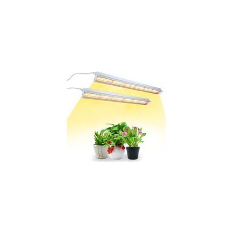 T5 Lampe pour plantes, Full Spectrum 42cm lampes LED de culture, lampe pour culture de plantes avec réflecteur/design à chaîne à marguerite pour semis, étagères de culture (1/5)