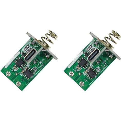 Set mit 2 LED-Platinen für 3-4,2-V-Taschenlampen, USB-C-Ladefunktion, Elektronikplatine, DIY-LED-Lampenzubehör (1/5)