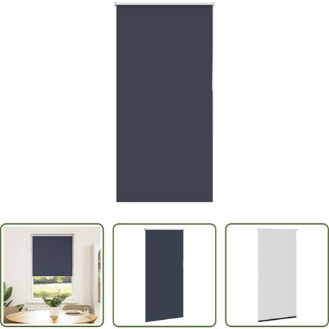 Sichtschutz -  Verdunkelungsrollo Marineblau 70x130cm Stoffbreite 65,7 cm (1/5)