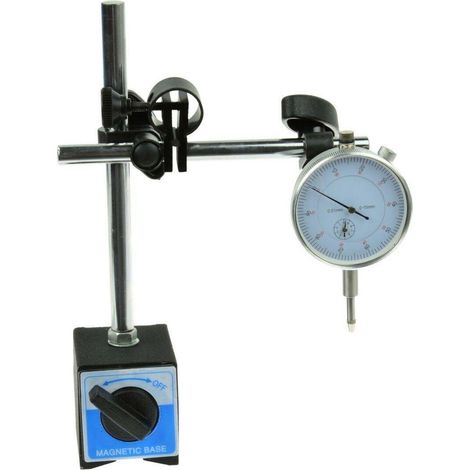 Comparateur à cadran 10/0,01 mm sur support magnétique (10)