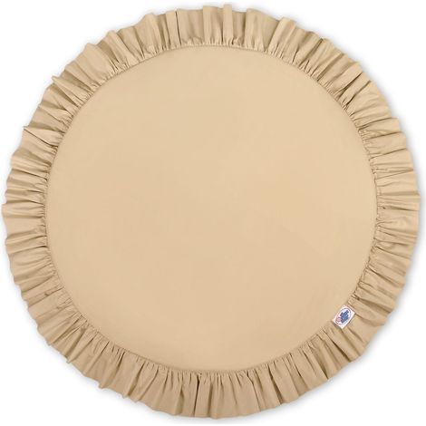 Krabbeldecke mit Rüschen - beige (1/5)