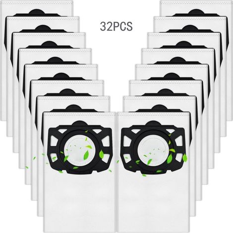 Sac Aspirateur Kärcher, Compatibles avec WD4, WD5, WD6, WD5P, WD6P, MV 4, MV 5, MV 6 Filtration Haute Efficacité, Étanchéité Anti-Poussière, Compatible avec Kärcher 2.863-006.0 (32) (1/5)