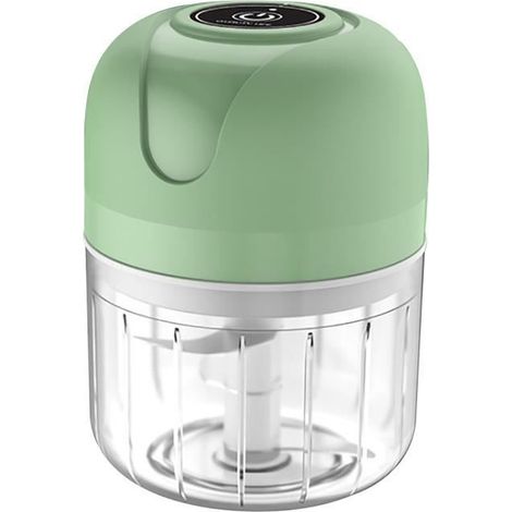 Küchenhelfer, kabelloser elektrischer Knoblauchzerkleinerer für Babys, Mini-Lebensmittelmixer, leistungsstark, für Ga- Schwarz[F6426]
