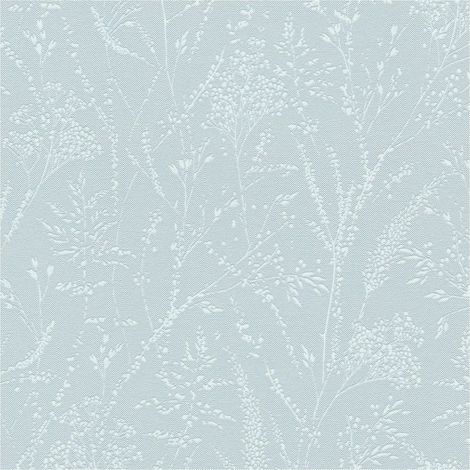 Ton-sur-ton wallpaper wall Profhome 397664 non-woven wallpaper textured with floral ornaments shimmering blue white 5.33 m2 (1/5)