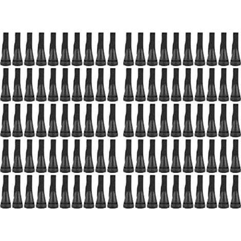 Lot de 100 doigts de plumeuse en caoutchouc pour machine d'épilation volaille – Épilation rapide poulet, canard, oie – Couleur noire (1/5)