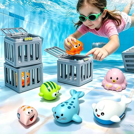 Jouet de plongée de sauvetage sous-marin, Jouet de plongée, Jouet de piscine, Jouet aquatique, Extérieur pour enfants, Jouet aquatique pour piscine, Jouet de piscine. (1/5)
