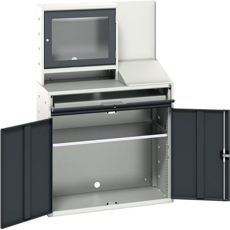 Bott 16928022.19 Verso Computer Cupboard 1050 x 550 x 1650mm Anthracite Grey