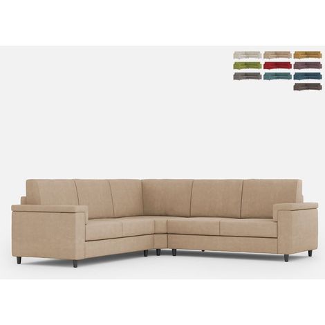 Letto singolo senza rete imbottito 100x190 microfibra azzurro Adele