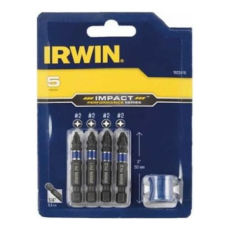 Irwin - Juego puntas magneticas cortas impact(5u)