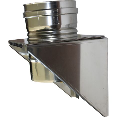 Support mural simple paroi inox - Ø 130