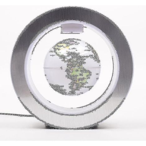 Globe terrestre rond à LED flottant, lévitation magnétique, antigravité, magique, multicolore - Prise US - Beige (1/5)