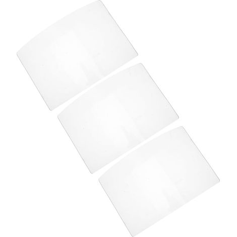 Lot de 3 Lentilles de Remplacement 2 MM pour Capot de Sablage Protection Anti-Poussière Transparente en Verre Écran Facial de Travail Extérieur pour Sablage Meulage et Découpe (1/5)