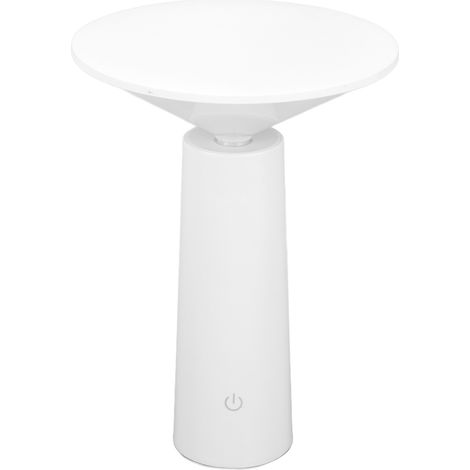 Wiederaufladbare LED-Tischleuchte mit Touch-Steuerung, verstellbare Schreibtischlampe für optimalen Augenschutz, weiß (1/5)