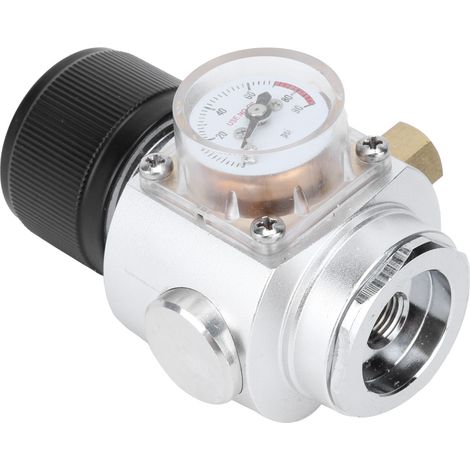 Régulateur de CO2 0-90PSI, 3/8 pouces, en acier inoxydable, Valve de réduction de pression d'eau gazeuse pour brassage à domicile (1/5)