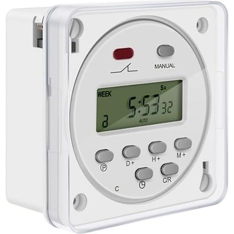 Interrupteur horaire LCD CN101A 12V 24V 110V 220V, relais, carte (1/5)