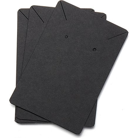 100 Cartes pour Boucles d'Oreilles 6x9cm en Papier Kraft Vierge avec 100 Pochettes OPP Transparentes pour Présenter Bijoux (1/5)