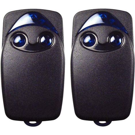 Télécommande pour portes de garage – Lot de 2 unités, fréquence 433,92 MHz, 2 boutons, portée jusqu’à 50 m, compatible avec modèles ERA-INTI, ONE, ON1, ON2, FLO1R, FLO2R