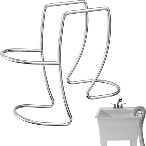 Supporto per tubo di scarico della lavatrice, guida per tubo di scarico regolabile in forma, clip di fissaggio per tubo di scarico della lavatrice (1/5)