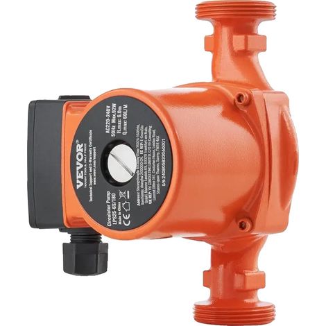 Bomba de calor, caudal máximo 60 l/min, funcionamiento silencioso, color rojo. (1/2)
