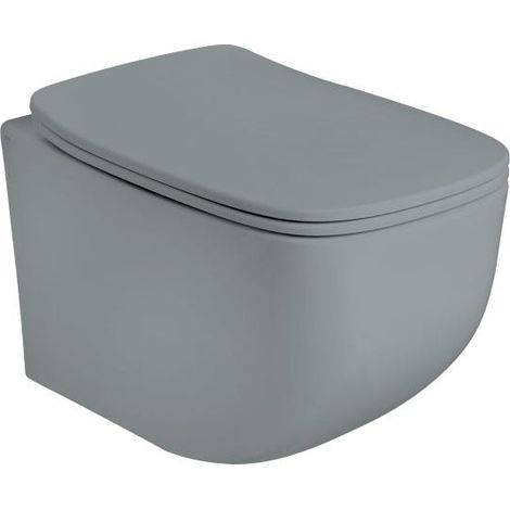 Vaso Sospeso Senza Brida In Ceramica Grigio Opaco  Mozart