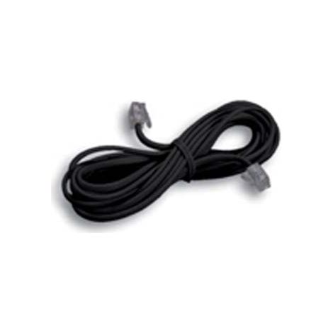 PROLUNGA TELEFONO LINEARE FME - NERO 2 PLUG 6/4 MT 3- 5 pezzi