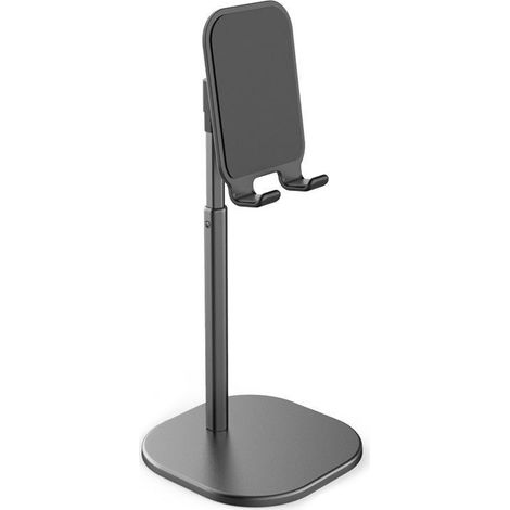 Support Téléphone Portable - Support Métallique Réglable en Hauteur et en Angle - Pour Smartphone et Tablette - 1 Pièce (1/5)