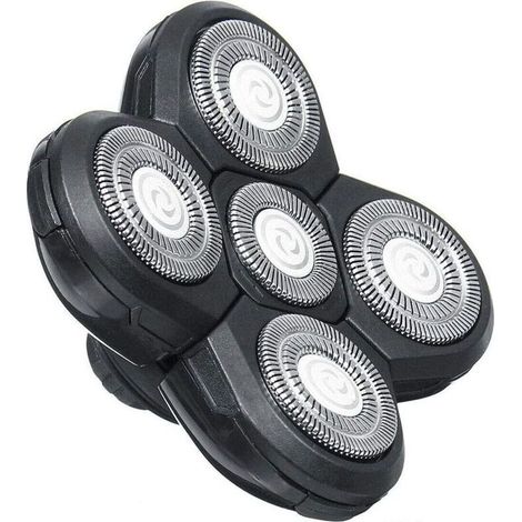 Lames de Rechange Pour Rasoir,Tête Rasoir 5 Têtes faciles à Installer Rasoir électrique Flottant Barbe Tondeuse à Cheveux (1/4)