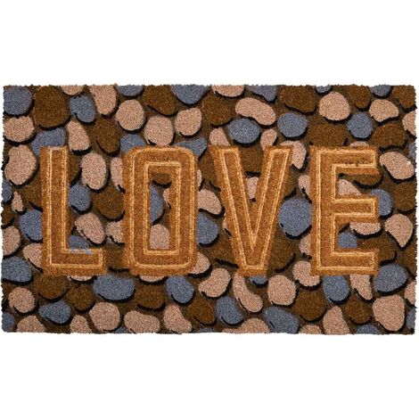 Felpudo de pvc impreso y prensado marron 45x75 (1/5)