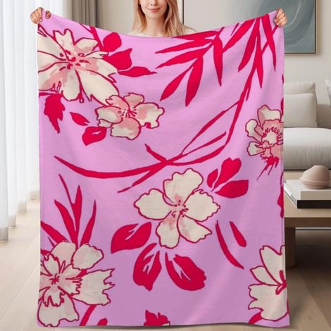 Couverture de lit en polaire, couverture de luxe douce en microfibre pour le printemps, décoration de salon, cadeau pour femmes et hommes, 6080 pouces (1/4)