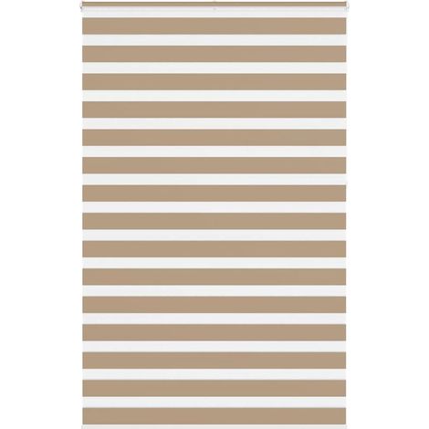 Doppelrollo Sandbraun 150x230 cm Stoffbreite 145,9 cm Polyester