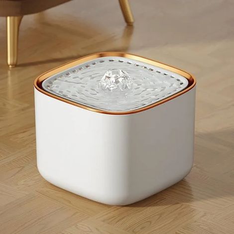 Fontaine À Eau pour Compagnie,3L Fontaine A Eau Chat sans Fil,Fontaine Automatique Ultra Silencieuse,Fontaine A Eau Chat avec