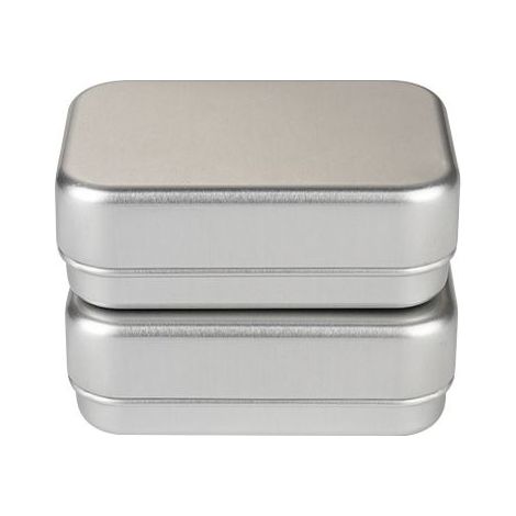 Boîte à savon de voyage en aluminium, 2 pièces, solide, étanche, avec égouttoir amovible, pour voyage et maison