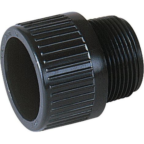 embout pvc pression - femelle - diamètre 50 mm - filetage 40 x 49 - nicoll e50f