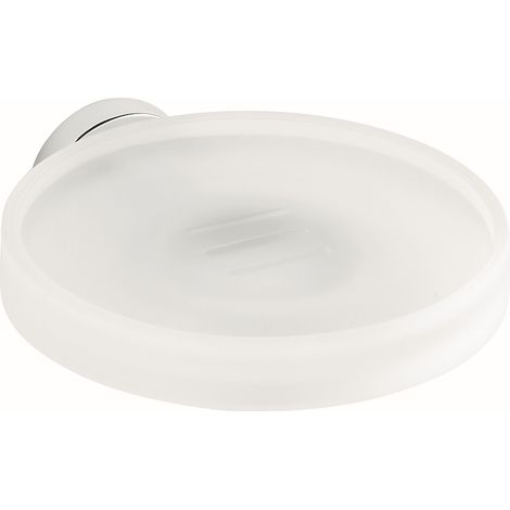 COLOMBO DESIGN Nordic porta sapone a muro satinato cromato codice prod: B52010CR-VAN (1/2)