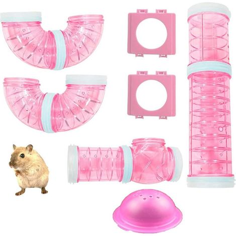 Tunnel Transparent pour Hamster, Jouet à Assembler pour Cage - Parcours Souris (1/5)