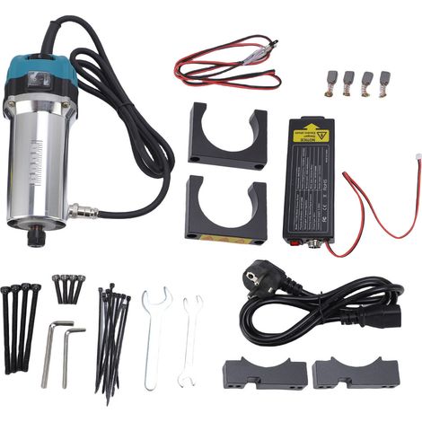 [JAMAIS UTILISÉ]Défonceuse à main à vitesse variable, 6 vitesses, mandrin 1/4", prise UE 220 V, kit CNC compact 800 W, moteur 800 W, kit CNC, 30 000 tr/min, prise UE 220 V (1/5)