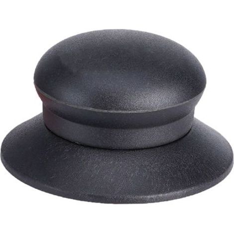 TRADE SHOP - Pomello Manopola Di Ricambio Per Coperchio Antiscotto Antiscivolo ø6.5 Cm Nero 607413 - (1/4)
