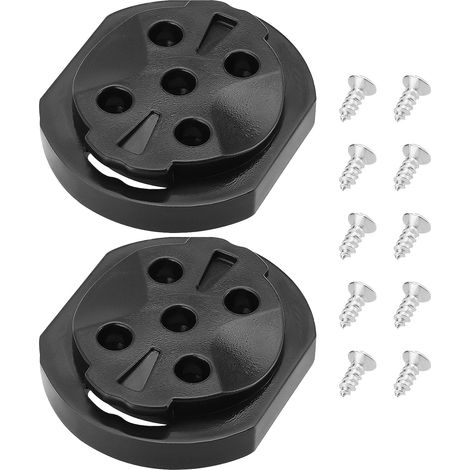 set di staffe per ciclocomputer, parti di ricambio, base fissa, staffa per cronometro, base di montaggio sella maschio fissa, adatta per Garmin, nero(1) (1/3)